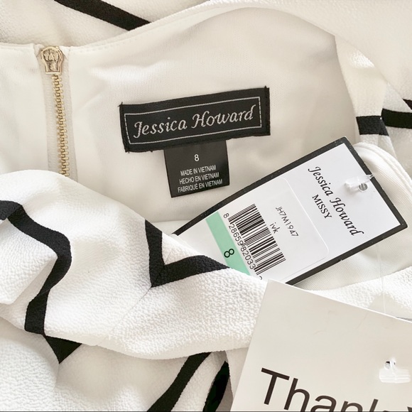 Jessica Howard Tie Back A-Line Dress NWT - Picture 5 of 8